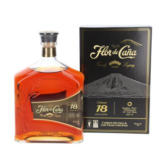 Flor de Caña 18 Centenario Rum - 1 litre! (B-goods) 18 Years