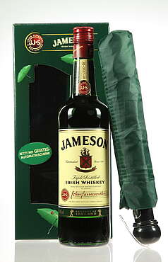 Jameson with umbrella