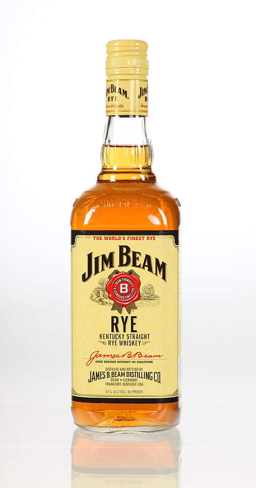 Jim Beam 4 Years Yellow Rye label