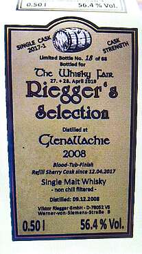 Glenallachie Riegger's Selection