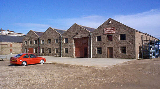 The remodeled warehouse of the Glenugie distillery.