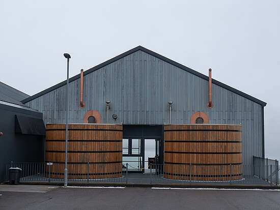Worm tubs at the Ardnahoe distillery