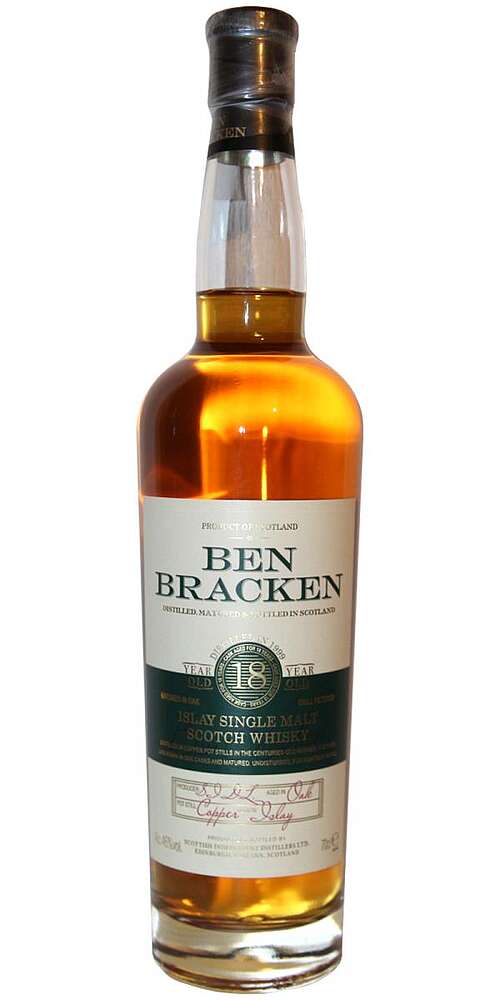 Scotch Bracken Whisky 18 Single Ben Islay Years 1999 Malt -