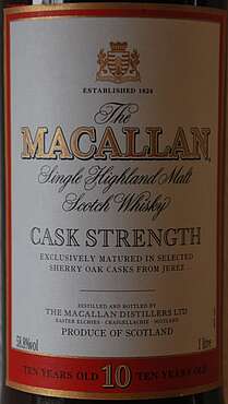 Macallan Cask Strenght (old label)