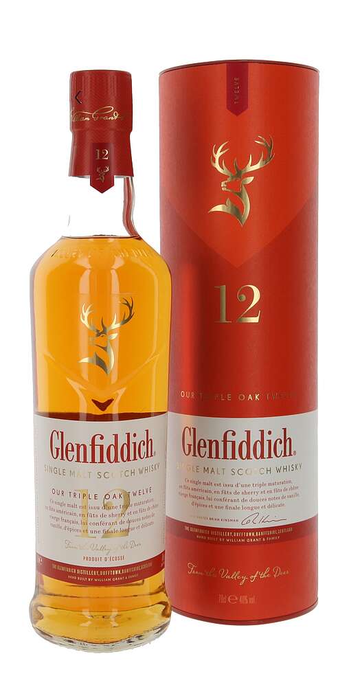 Promo Glenfiddich single malt scotch whisky triple oak 12 ans d