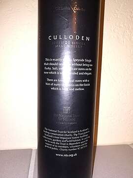 Culloden - Speyside Single Malt Scotch Whisky