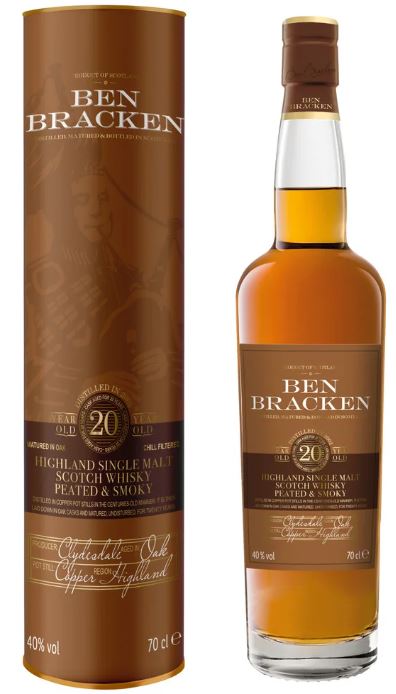 Highlands 20 Years - Whisky Highland Smoky Scotch Ben & Single 2001 Bracken Peated Malt